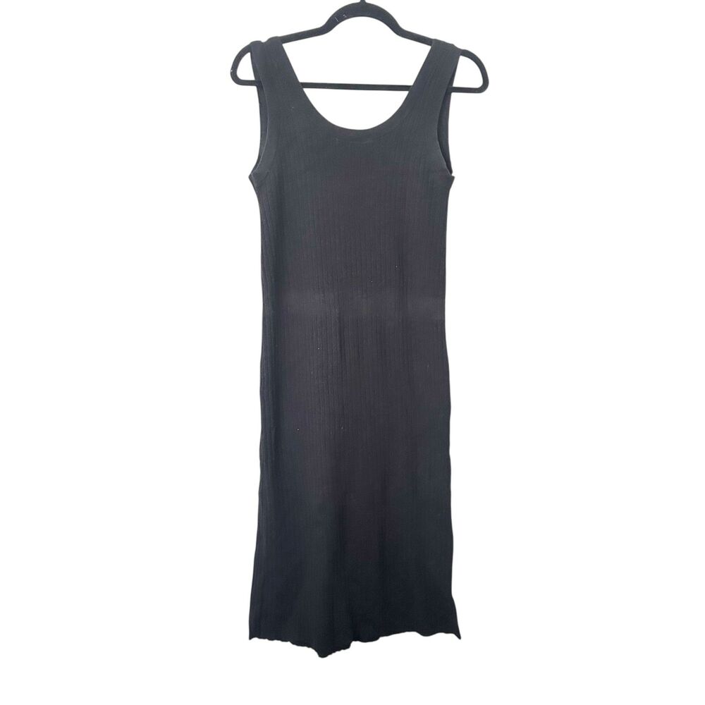 ASSEMBLY LABEL Wool Ribbed Midi Dress Black Sz‎ 8 (US S) - Picture 3 of 6